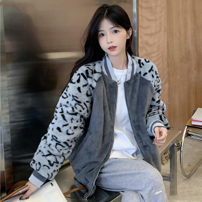 Korean Style Stitching Zipper Jacket Women