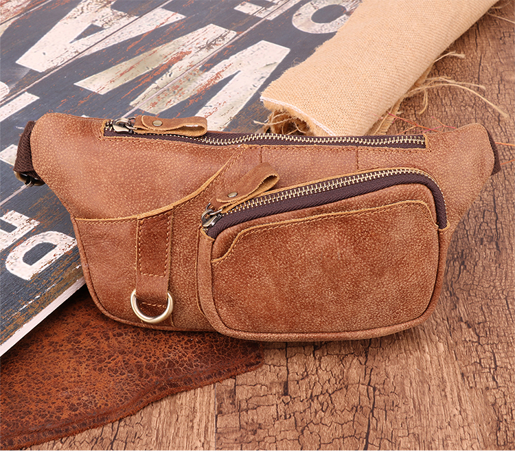 Title 2, Bolsa Masculina de Couro para Celular Crossbody...