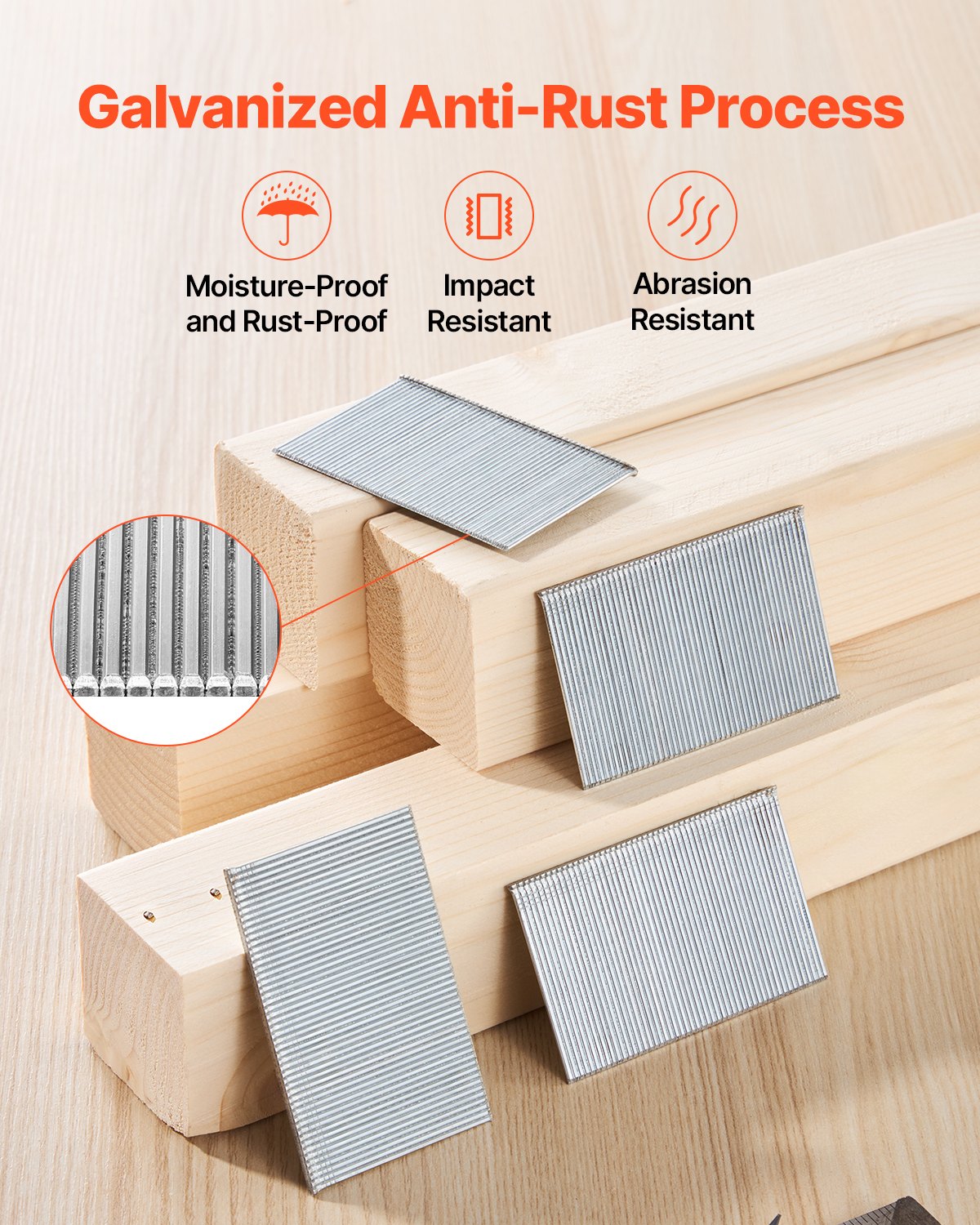16 Gauge Finish Nails 2 In Straight Finish Nail 2500-Count Galvanized Nail image 2