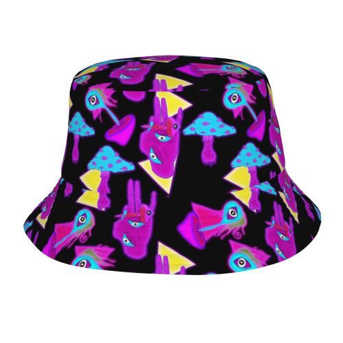 Bucket Hat Psychedelic Magic Mushrooms Fisherman Reflect - Picture 22 of 60