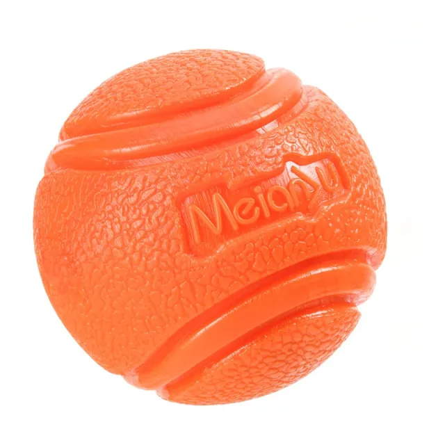 Pet Dog Bouncy Ball, Bite resistant Solid Ball, Rubber Bite Orange - Shop at LoveMi