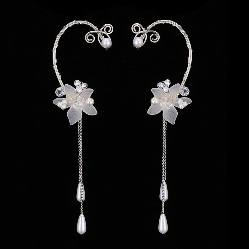 Title 5, Womens Fashion Crystal Flower Earrings Sparkli...