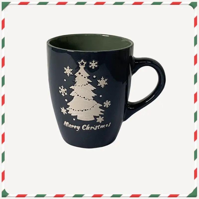 Creative Cute Cartoon Snowman Santa Claus Ceramic Cup Christmas Mug Small Gifts