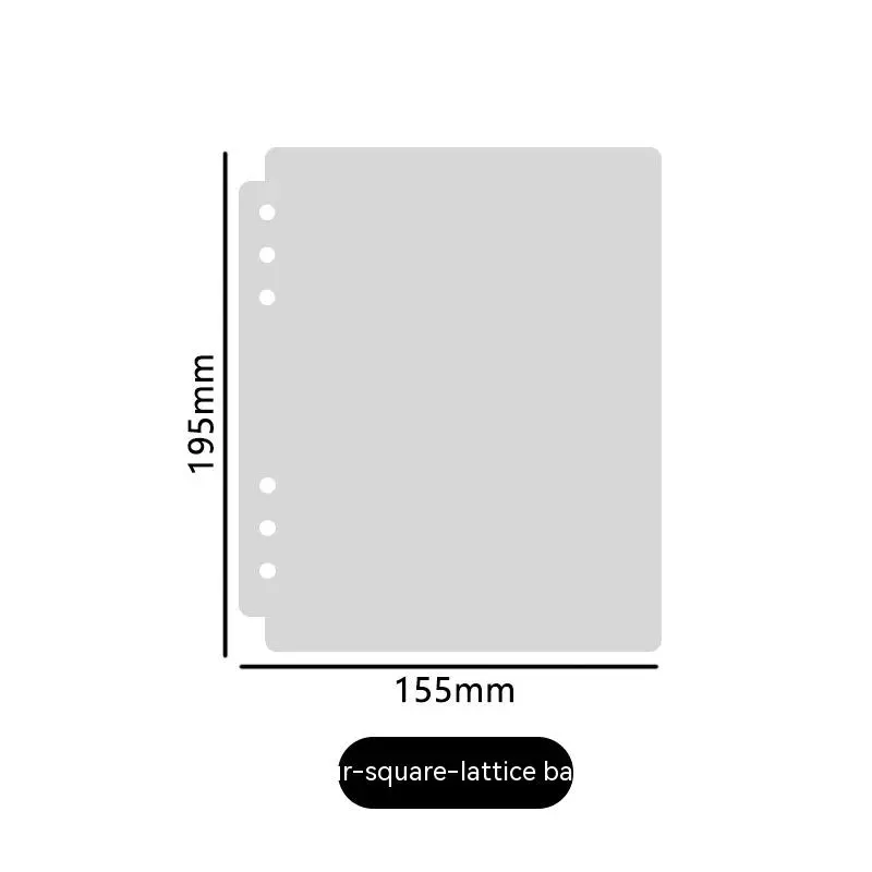 Minimalist Checkered Diamond A5 Loose Leaf Storage Book - A5 Thick Baffle 2 Sheetspack