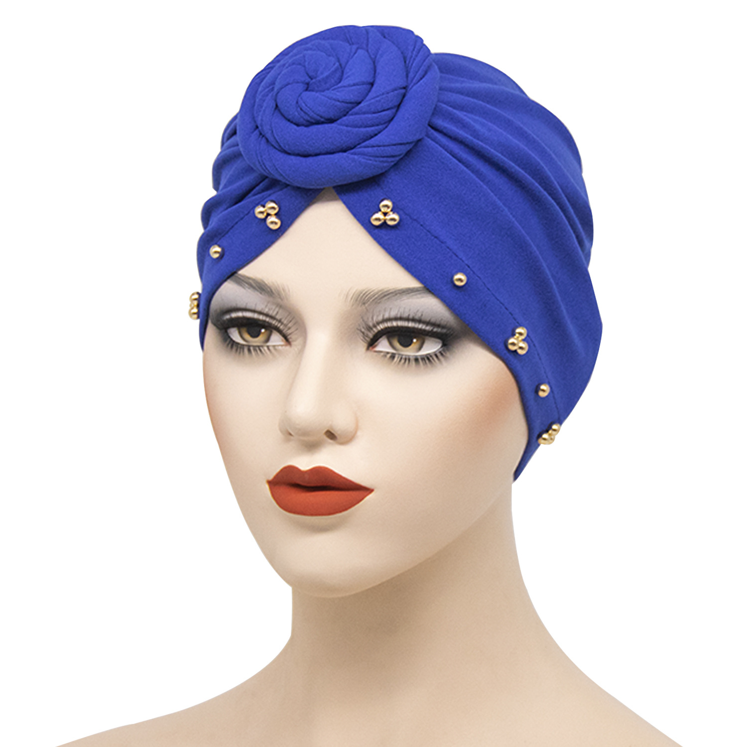 Polyester Beaded Flower Hat Bandana, picture 6 of 11