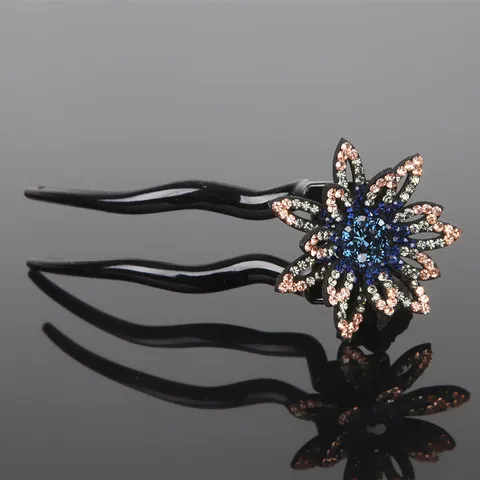 Classical Plate Hair Accessories U shaped Hairpin Ancient Style Adult All match Hairpin Blue - Shop at LoveMi