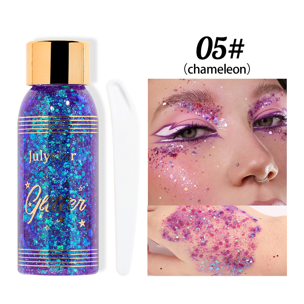 Makeup Gel Chameleon Shining Liquid Eye Shadow Stage Makeup Face Body Explosion Shining Eye Shadow — foto 7