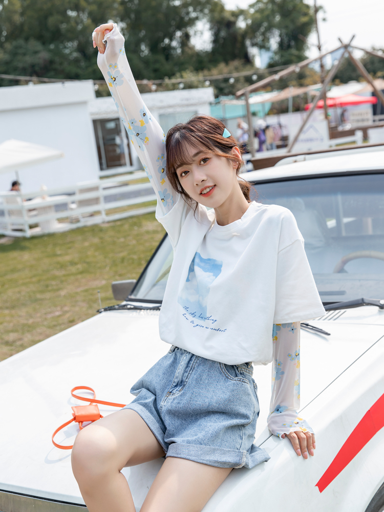 Women's Fashion All-match Small Short Sleeve T-shirt