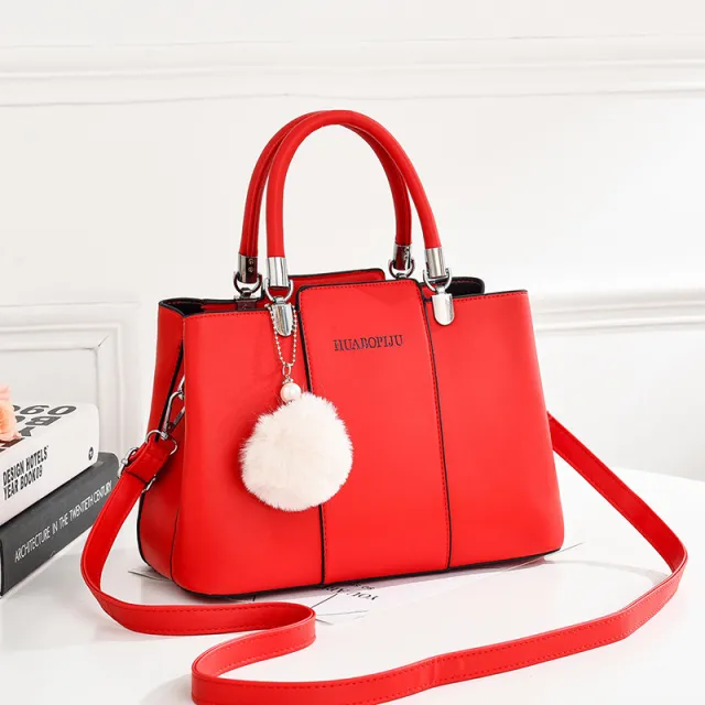 Trendy Handbags Large Capacity Ladies One Shoulder Bag Red - Shop at LoveMi