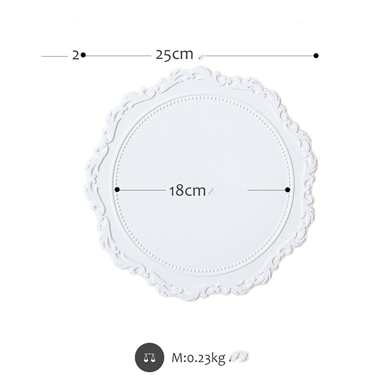 White single plate