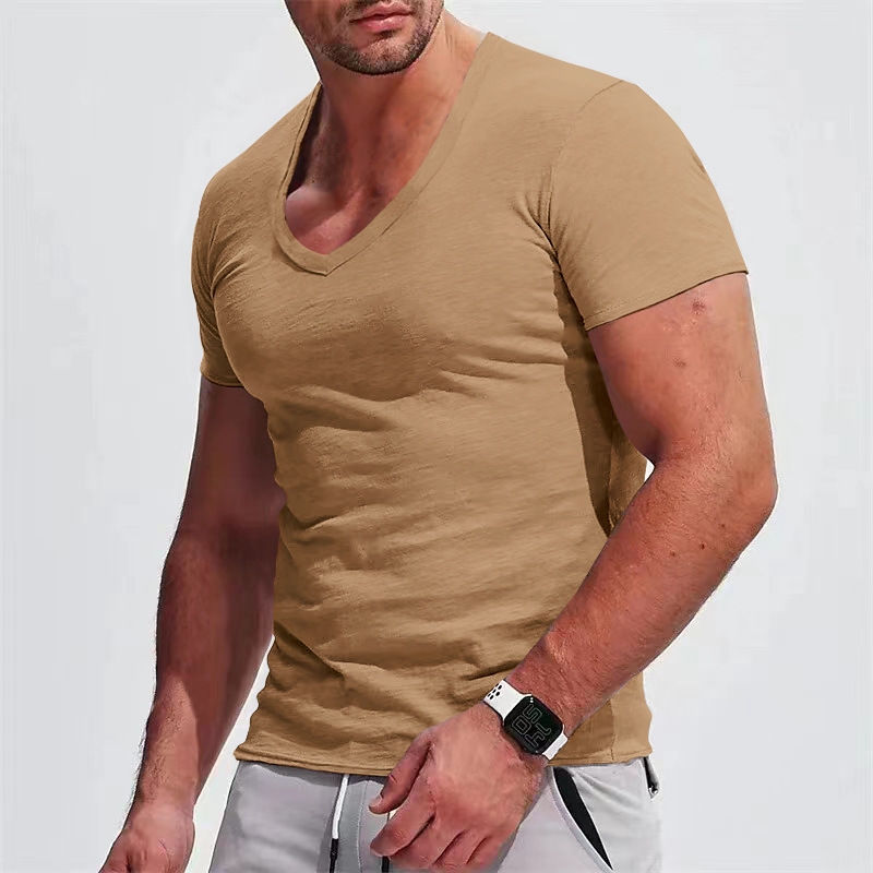 Title 2, T-shirt Casual Slim Fit à Manches Courtes pour ...