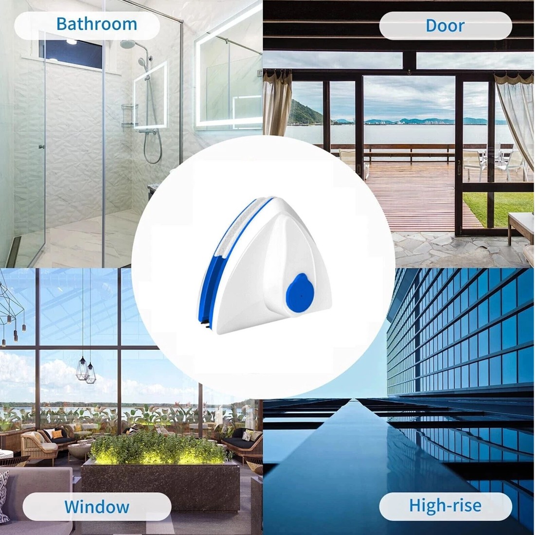 Magnetic Window Cleaner Double Sided Indoor Outside Glass Magnet Washer — image 3