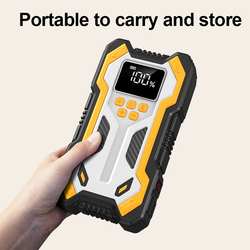 Car J Ump Starter With Air Compressor Pack Booster 12VPower Bank Blower — image 9