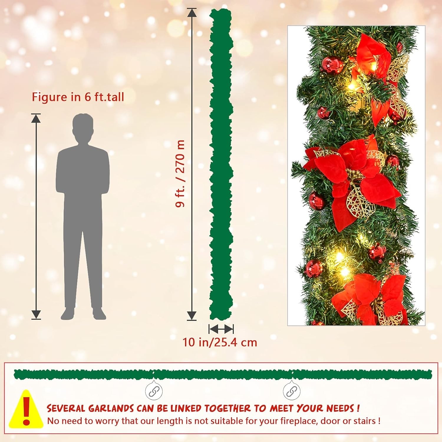 UK - Barn - Christmas Products -9-Foot Christmas Wreath