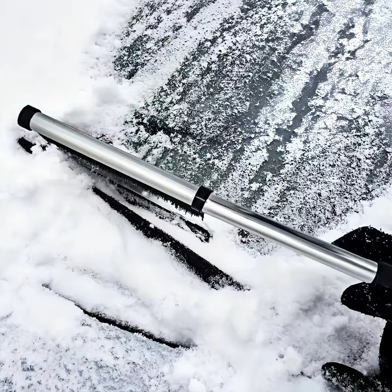 Car Windshield Wiper, Snow Removal Brush, Snow Shovel, Extendable Stainless Steel Cleaning Tool, Broom Cleaning Accessories — foto 5