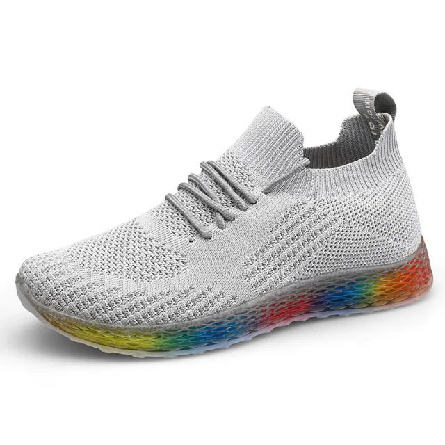 Lightweight Running Shoes Casual Comfortable Breathable Travel Shoes Grey - Shop at LoveMi