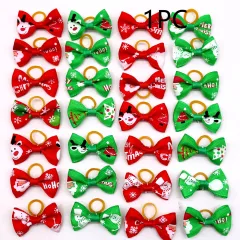Christmas Pet Head Flower Dog Cat Cat Bow Santa Claus - Random - View 1