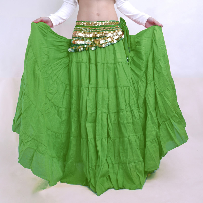 Bohemian Tribal Belly Dance Big Swing Costume Medium Green - Shop at LoveMi
