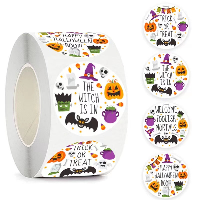 Title 3, Fashion Personality Halloween Sticker Labels