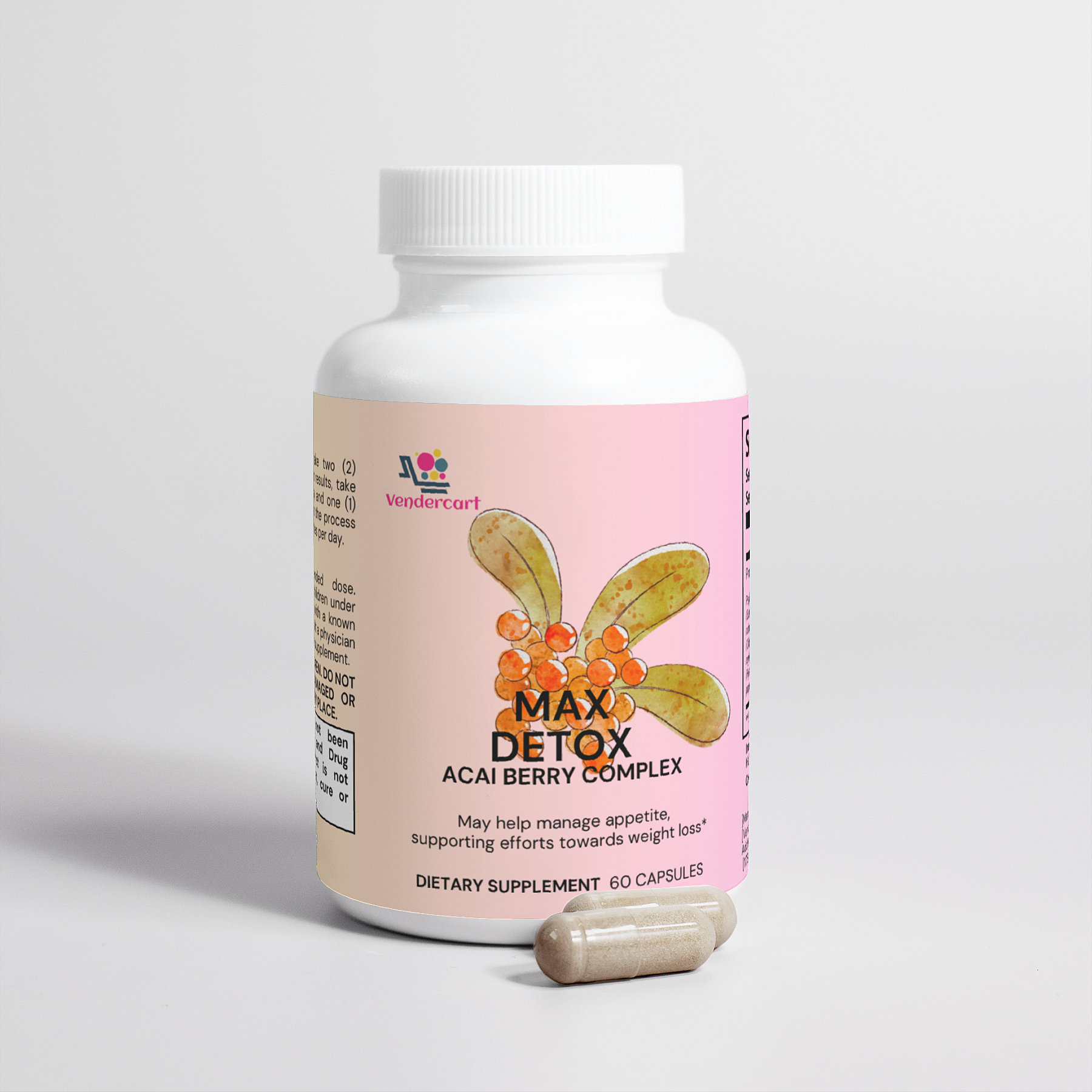 Max Detox Acai Berry Powerful Cleanse, Antioxidant Support Max Detox - Shop at LoveMi