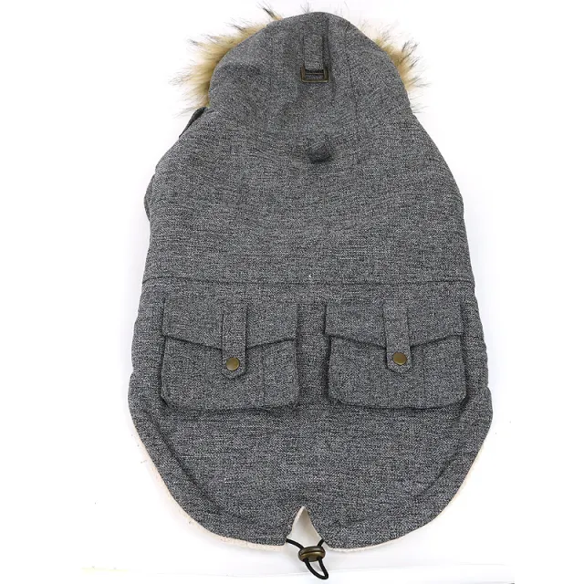 High grade Thermal Cotton Pet Dog Cat Clothes Grey - Shop at LoveMi