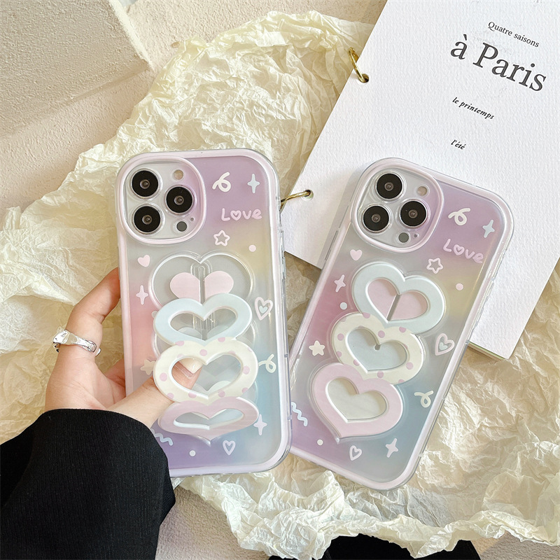 Gradual Love Wrist Strap Silicone Phone Case - Image 5