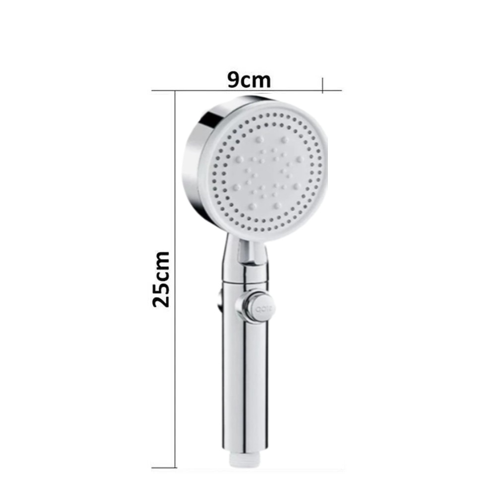 Bath Shower Head High Pressure 5 Mode Large Chrome Handset Heads Water Saving UK