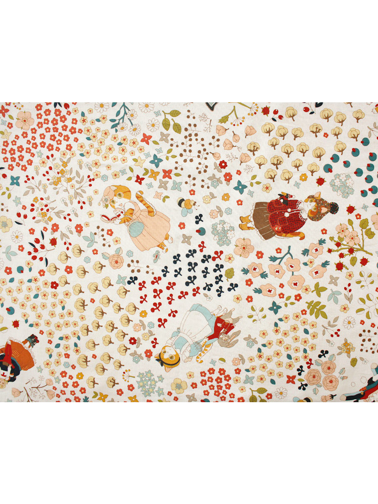 Cotton Fabric Latte Cat Print, picture 2 of 3