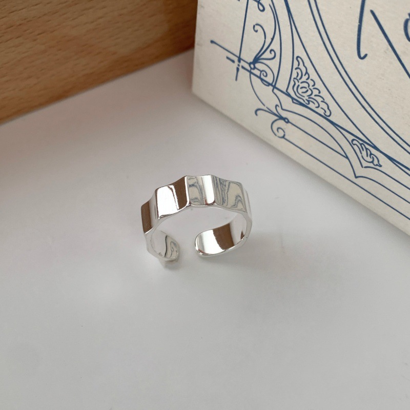 Bague Géométrique Irégulière — Style Coréen pour Femme - image 1