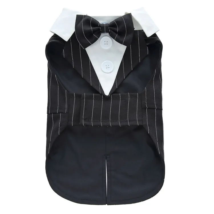 Pet Supplies Clothing Dog Dress Tuxedo - Black Stripes