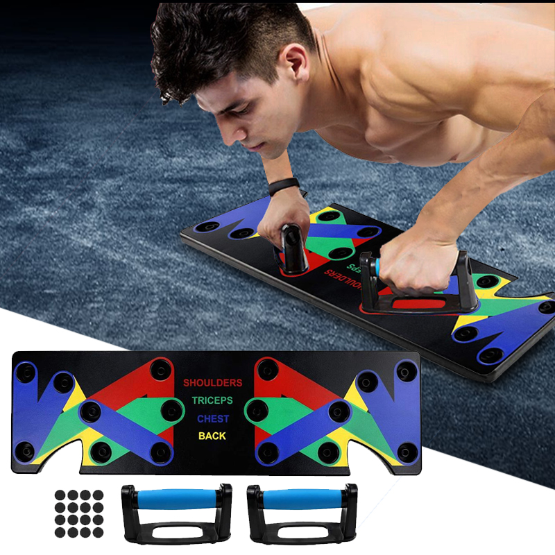 Title 5, 9 in 1 Push Up Rack Trainingsboard ABS Bauchmus...