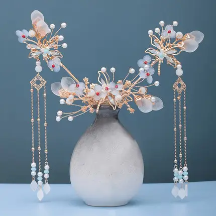 Ancient Style Headdress Hanfu Hairpin Comb Set