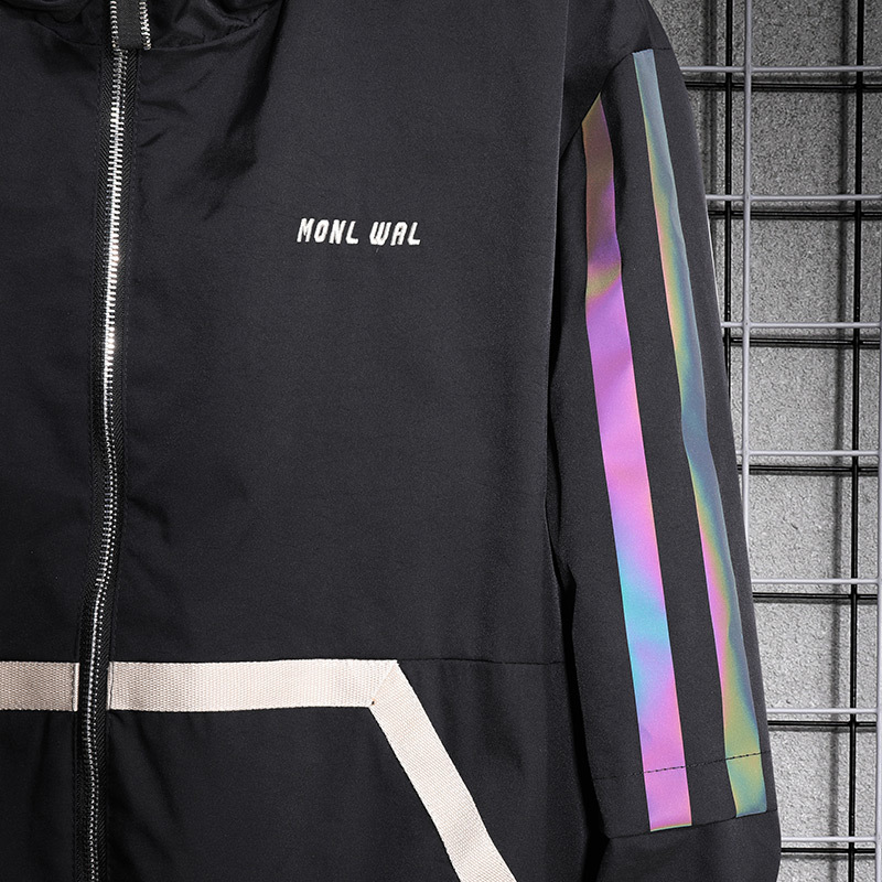 Loose Fat Casual Reflective Jacket All-match Handsome Trendy Top