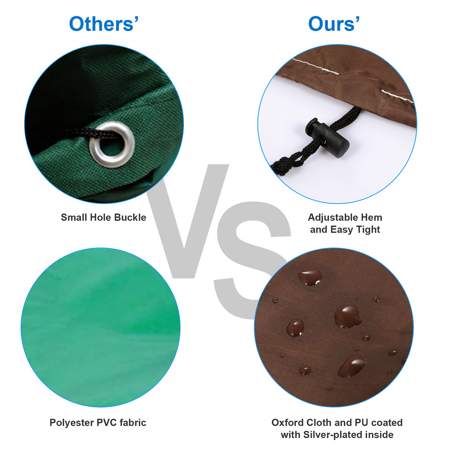 1Pc 70Inch Or 64Inch 210D Waterproof Outdoor BBQ Grill Cover Windproof Dustproof Patio Gas Grill Oven Protector Oxford Cloth Garden — foto 6