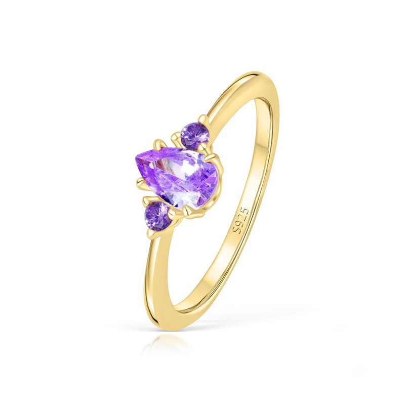 Title 6, Bague en cristal de diamant pour femmes