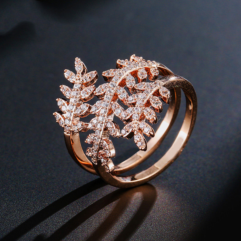 Female Inlaid AAA Zircon Personality All-match Jewelry