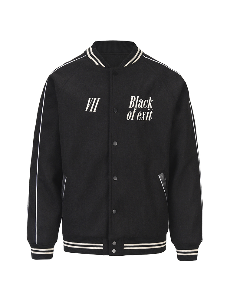 Men's High Street Towel Embroidered Loose Baseball Uniform Jacket