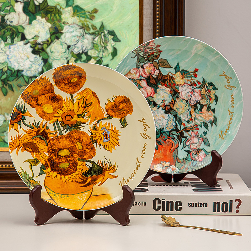 Van Gogh Export Bone China 8-inch Plate - Image 12