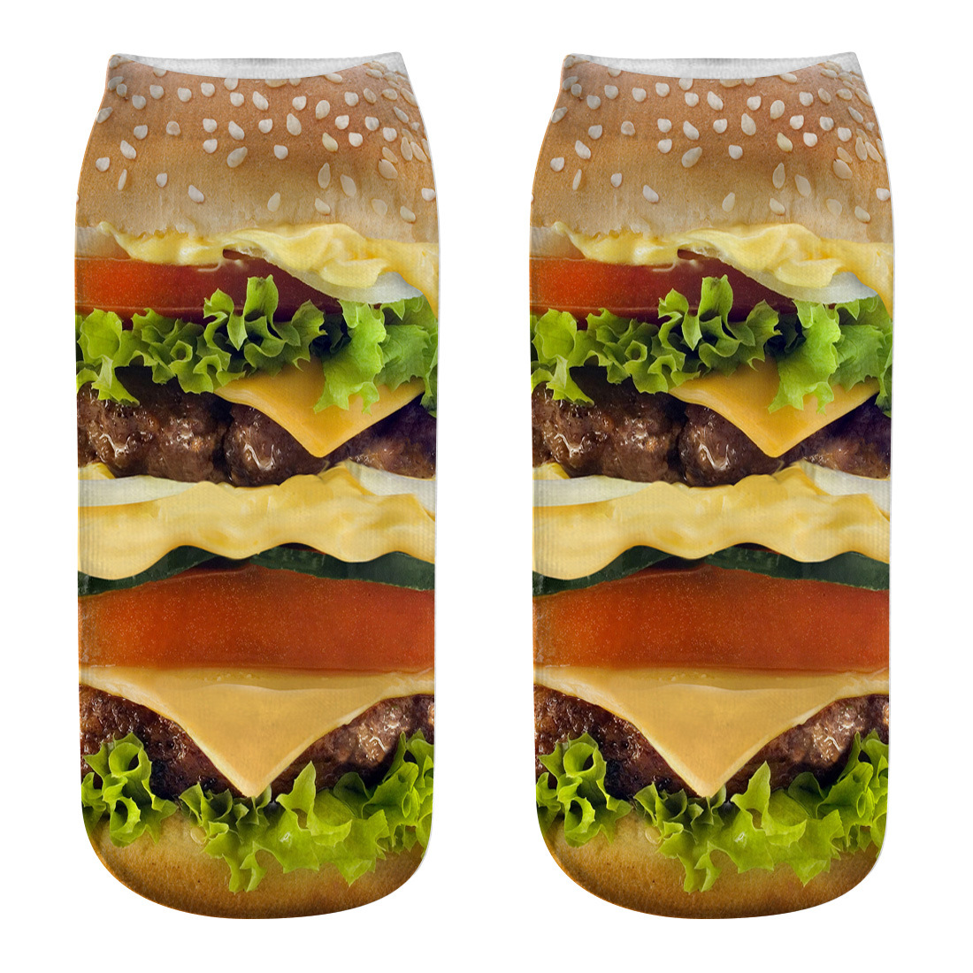 Title 11, Hamburger fries series 3D printing socks