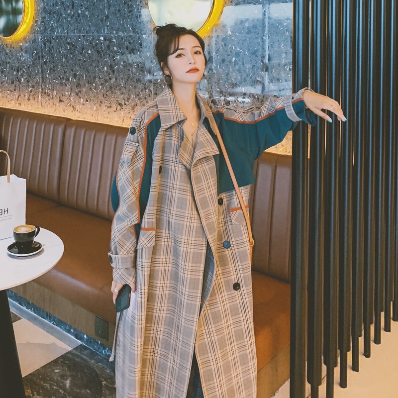 Women's New Mid length Loose Stitching Contrasting Temperament Jacket Picture Color - Shop at LoveMi