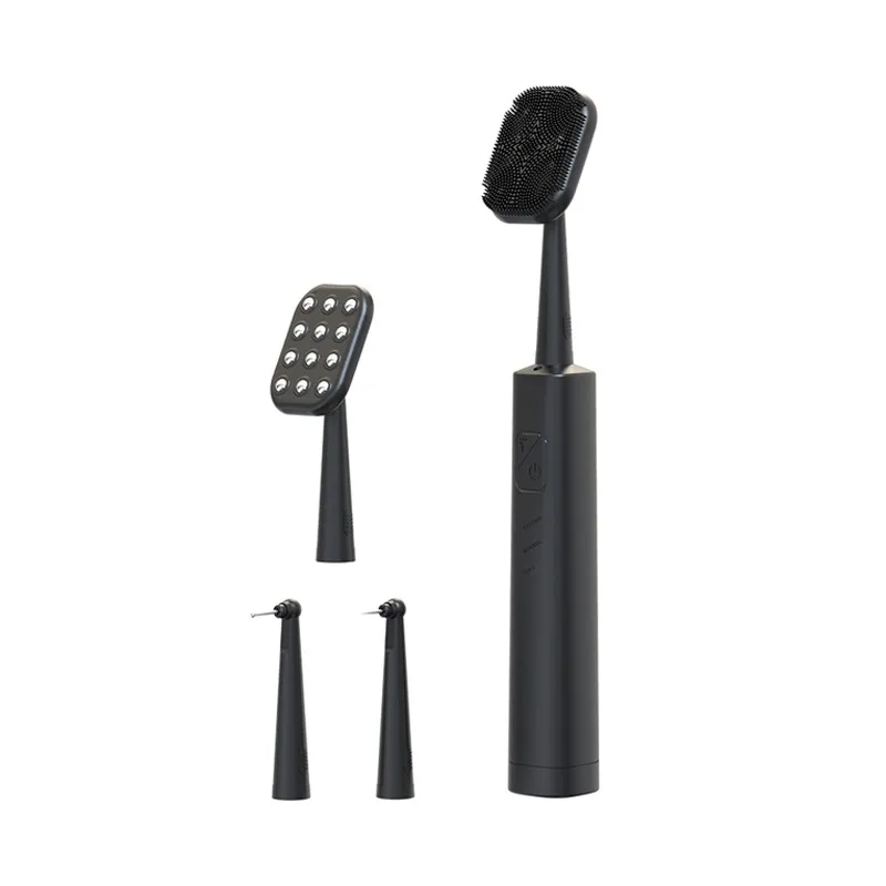 Two-in-one Multi-purpose Facial Cleanser And Tooth Guard - Black