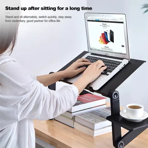 Folding Desk Retractable Adjustable Study in Bed Aluminum Alloy