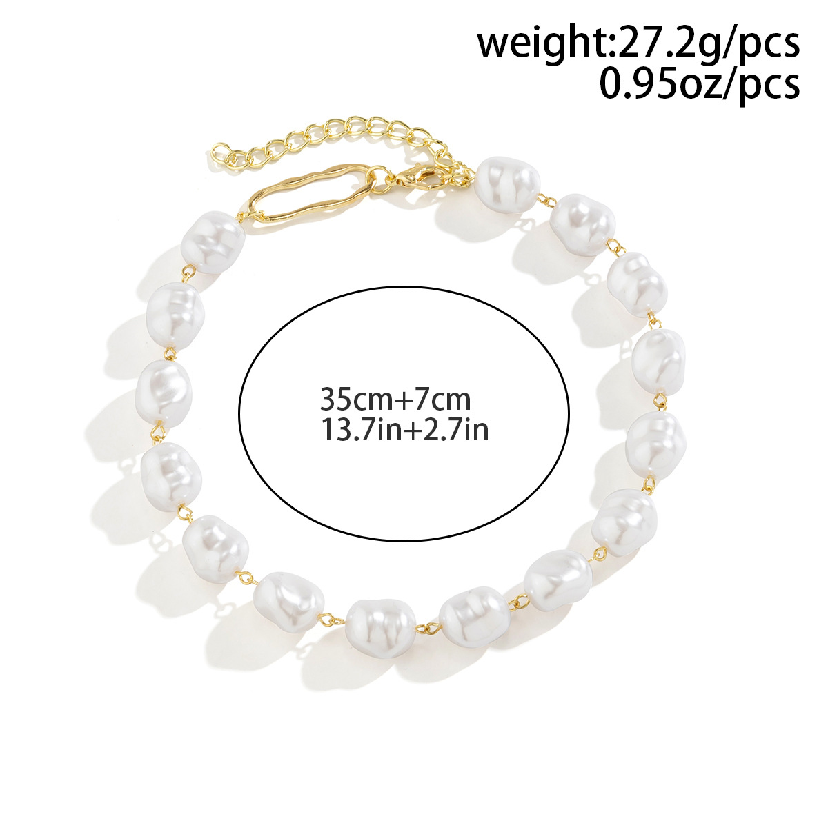 Title 18, Retro Pearl Twin Woven Baroque Necklace Niche ...