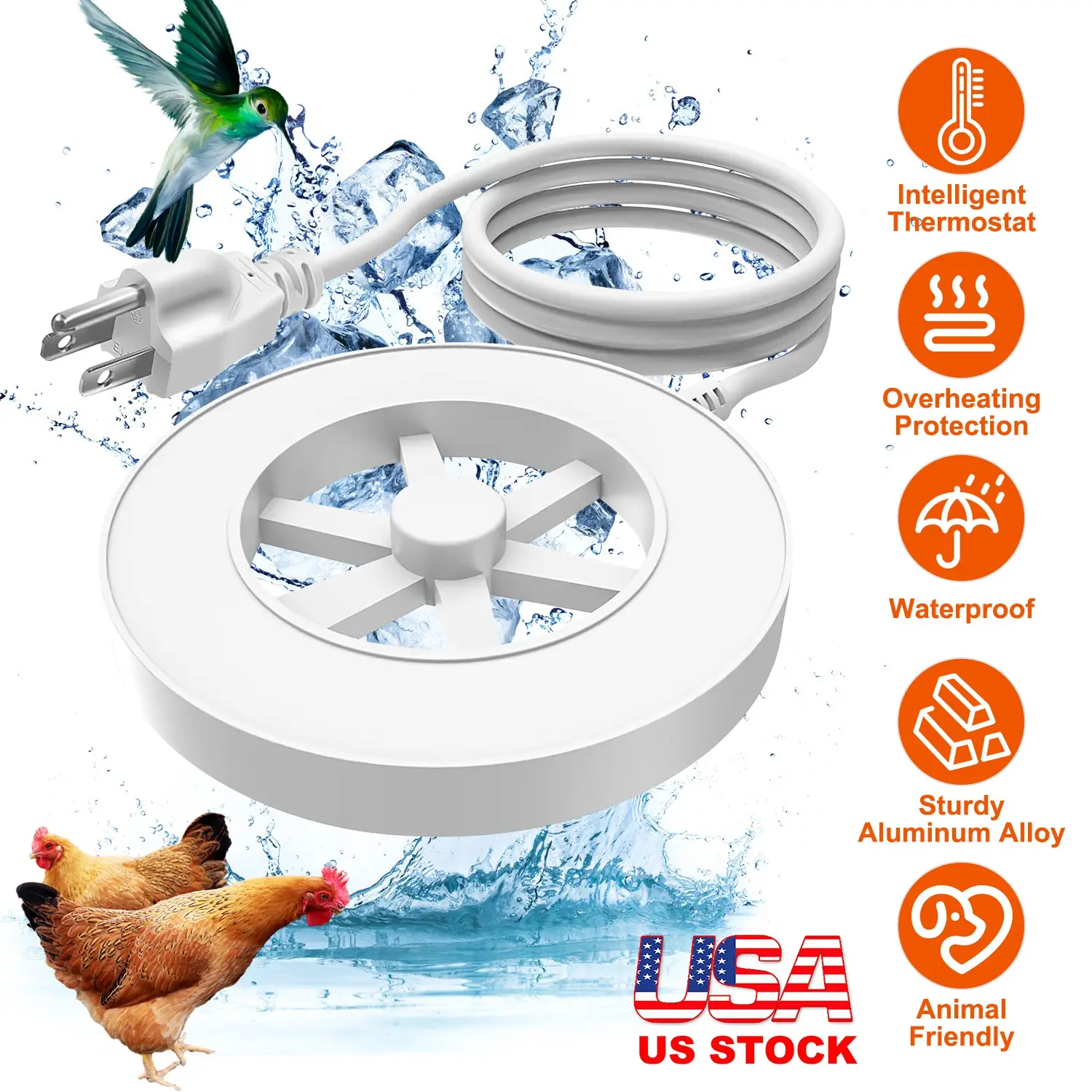70W Bird Bath Heater
