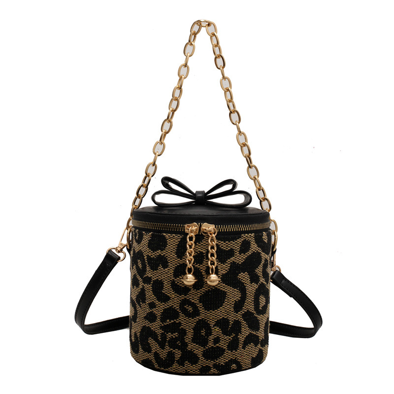 Title 4, Cute Chain Bucket Bag Torba za rame Leopard