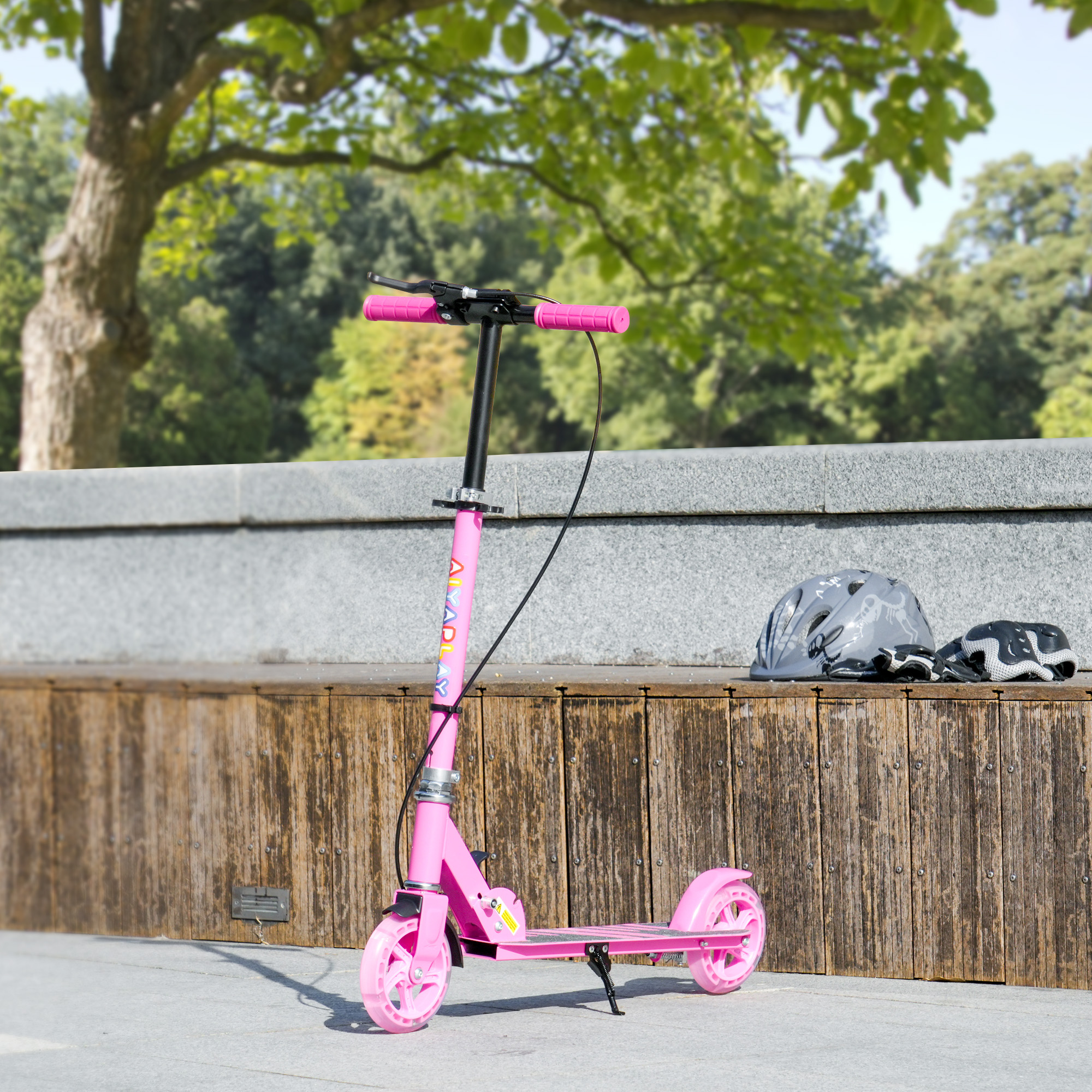 Scooter Suitable For Children Aged 3-8, With Adjustable Handlebars, Two — image 2