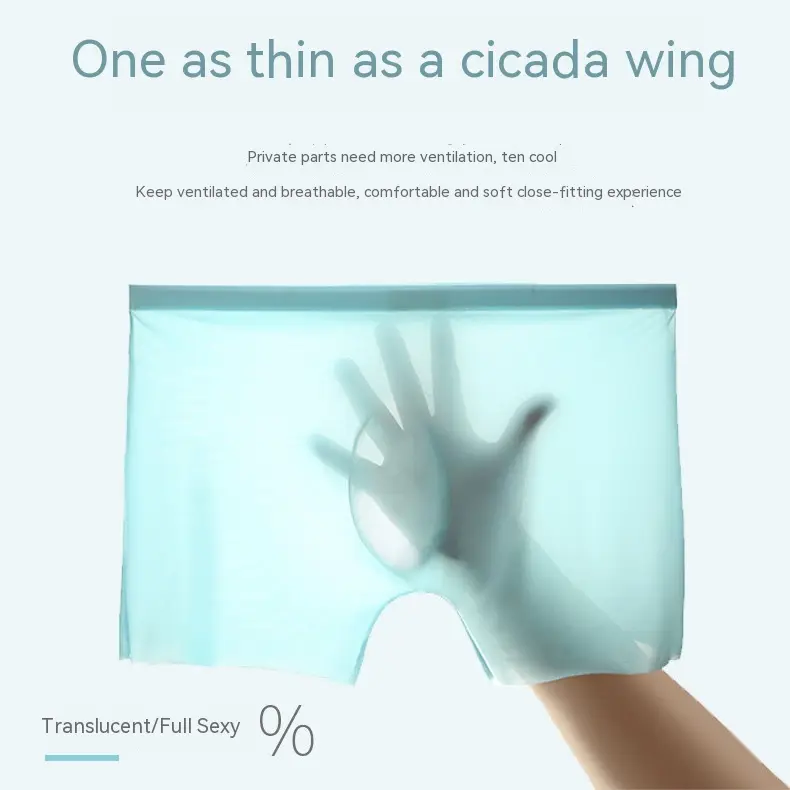 Men's 3D Punch Transparent Ultra-thin Boxers