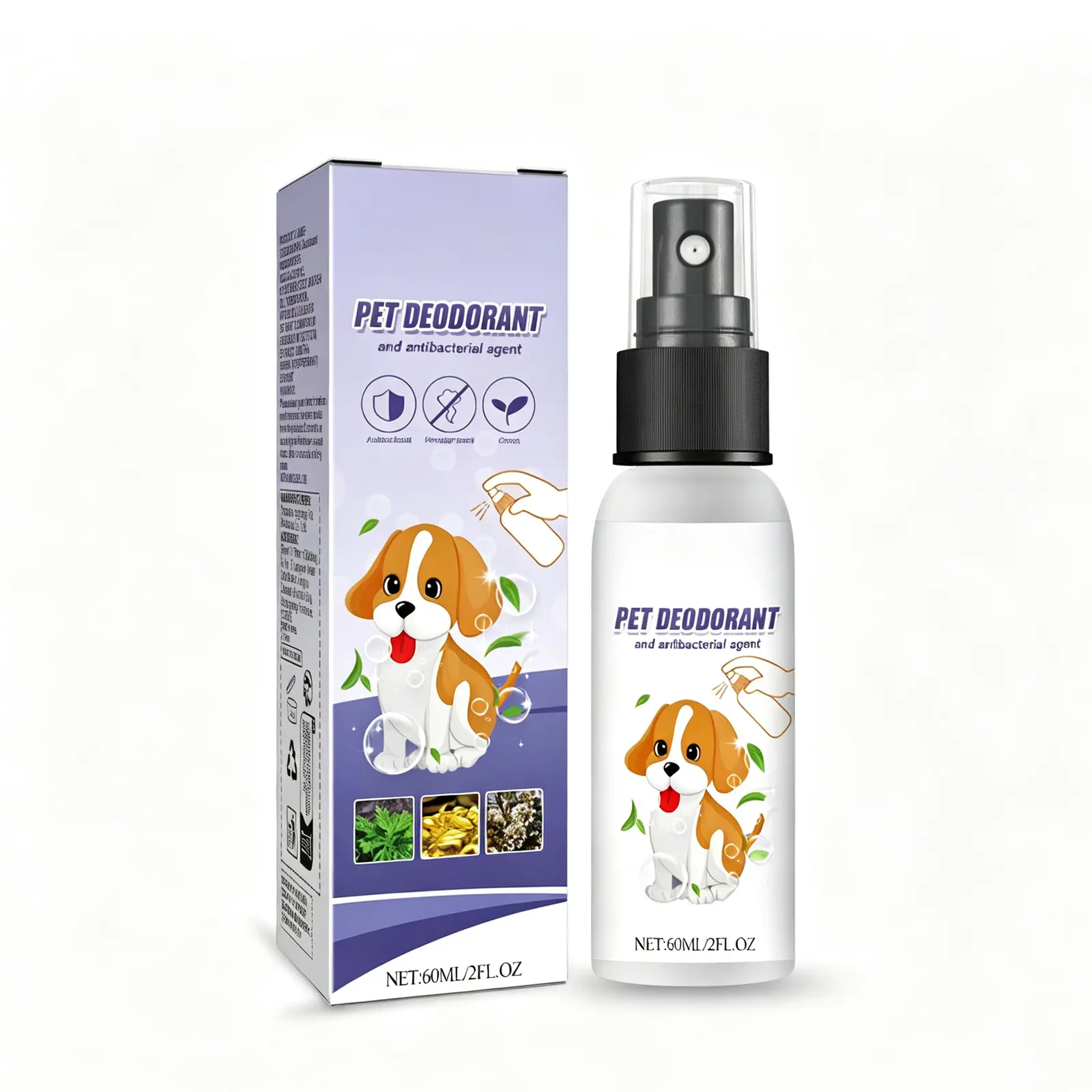 60ml Natural Pet Deodorant Spray