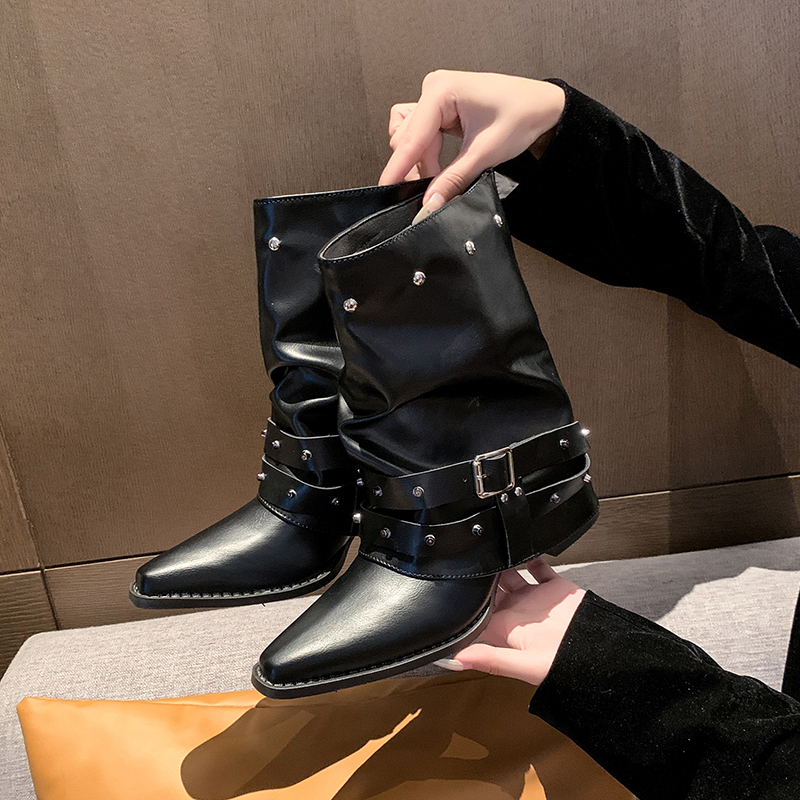 Pointed Toe Slouch Boots, picture 4 of 5