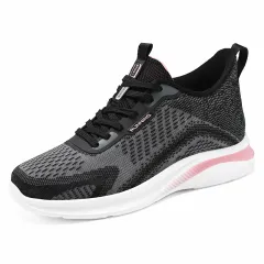 Running Shoes Breathable Soft Bottom Trend Couple Sneakers - Black - View 1